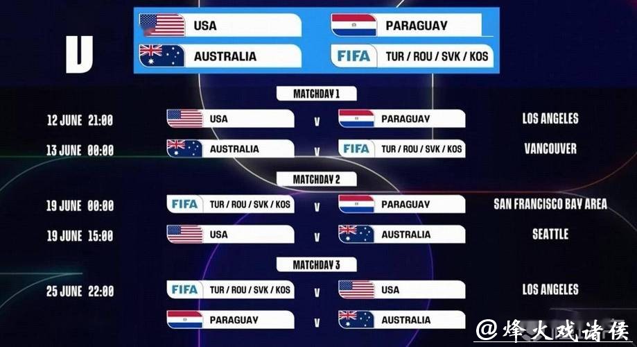 2026世界杯决赛比赛时间安排 2026世界杯决赛比赛时间安排